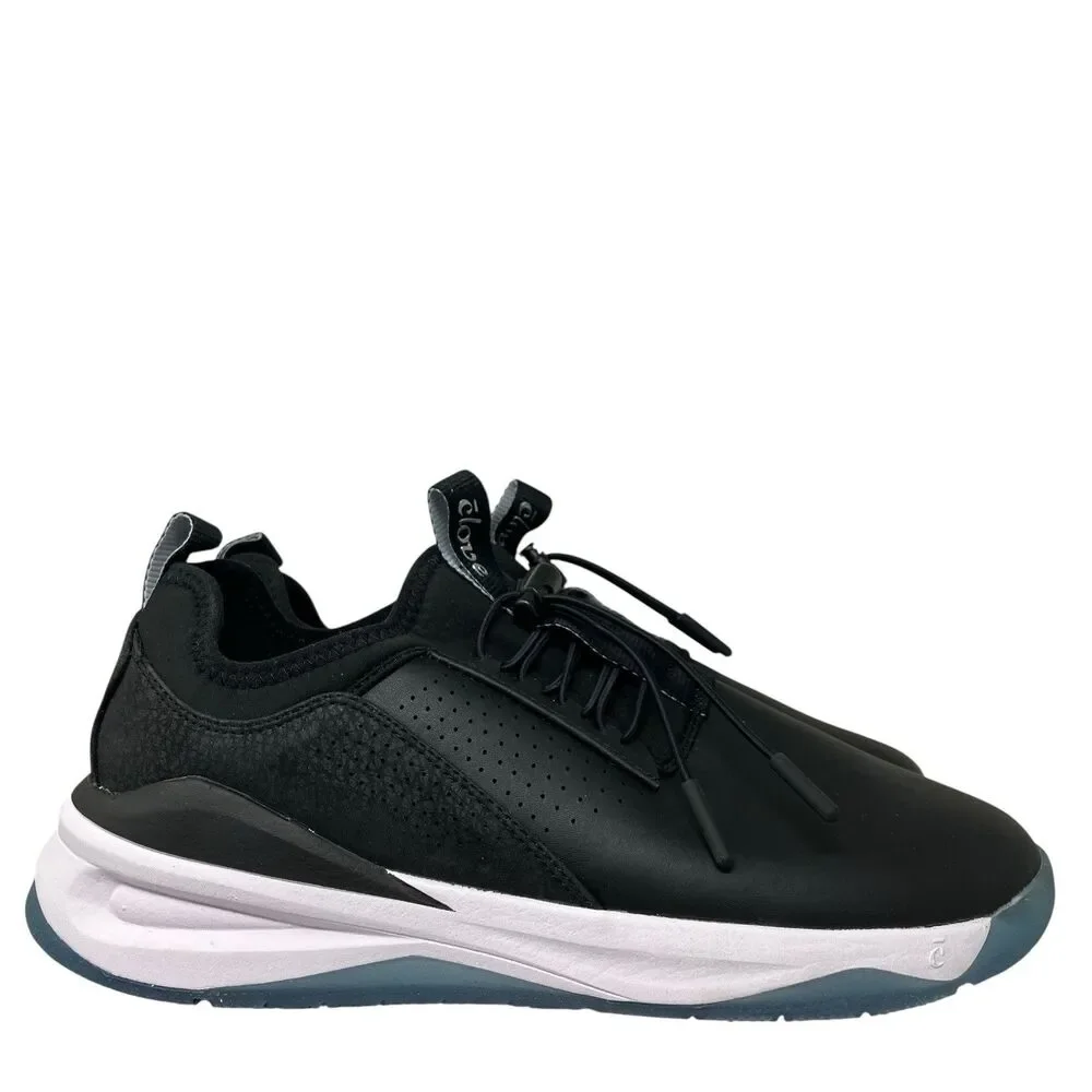 Clove Sneakers Mens 7.5 Black Blue Classic Healthcare Nurse Shoes Comfort *READ*